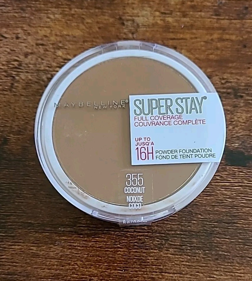 New Maybelline New York Super Stay Full Coverage Powder Foundation 355 Coconut