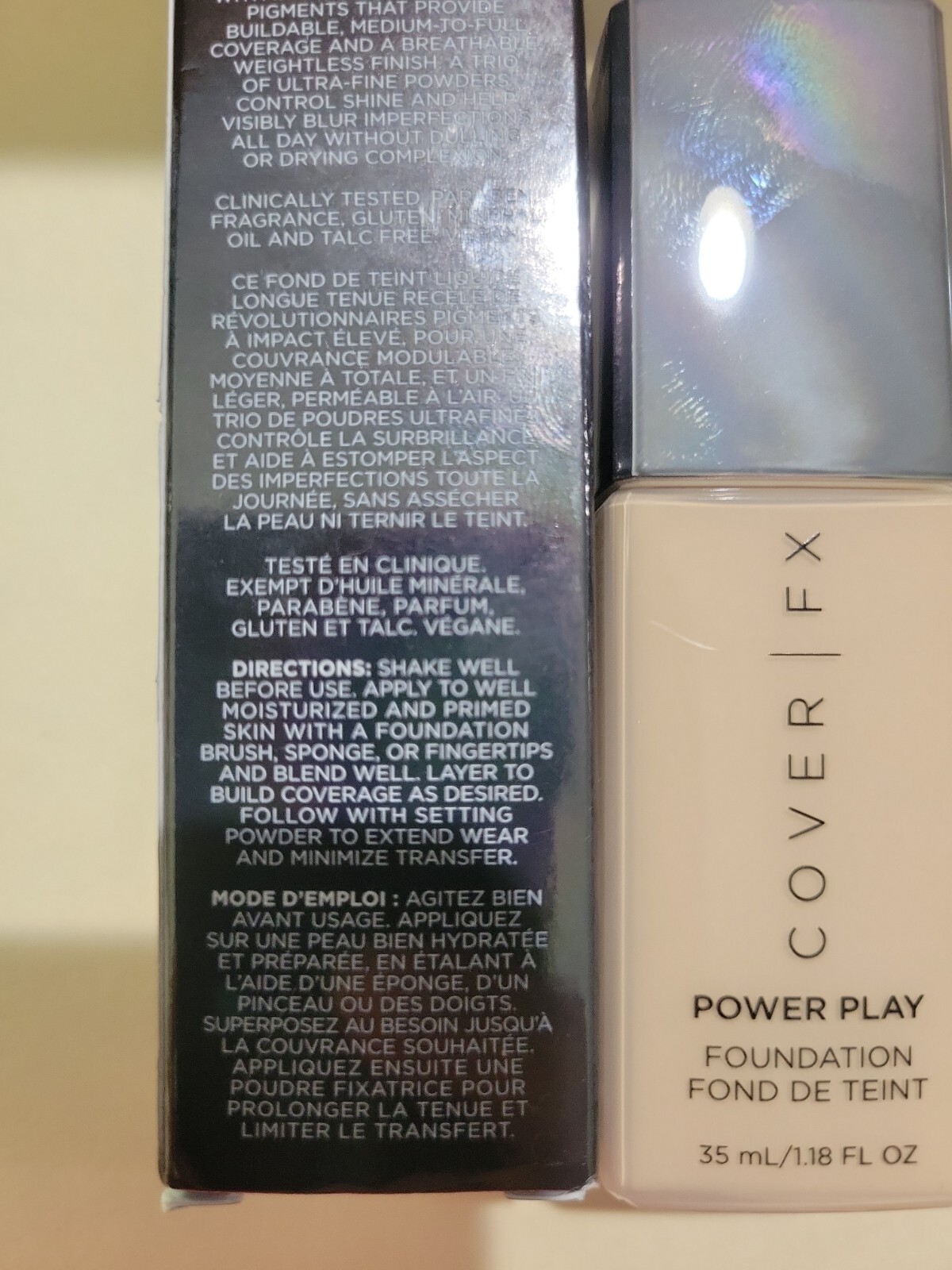 Cover FX Power Play Foundation Full Size 1.18 oz (35ml) Choose Shade NIB