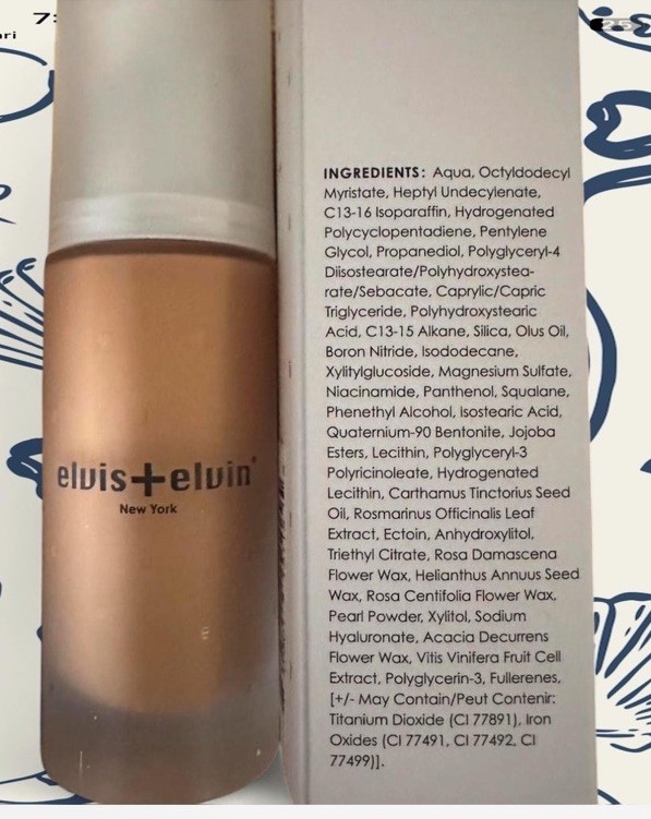Elvis + Elvin Floral Brightening Anti-Pollution Foundation 1.18 Fl oz Lot Of 7!