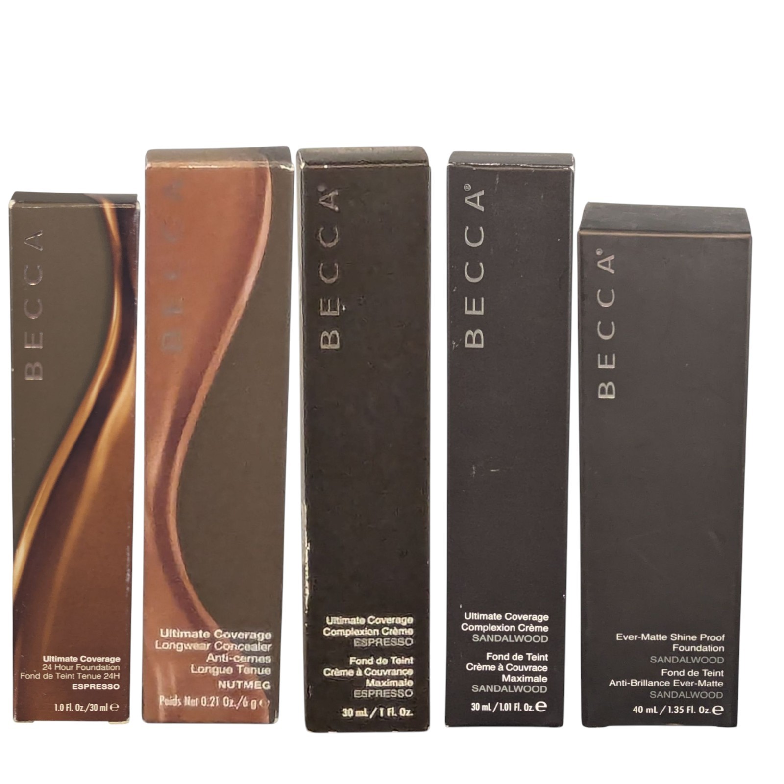 Lot 5 Becca Ultimate Coverage Complexion Creme 24 Hr. Foundation Concealer Matte