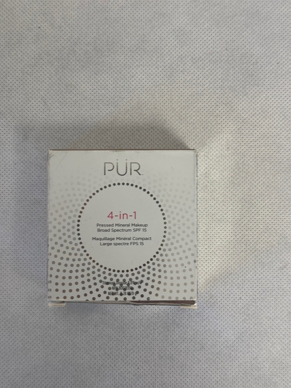 PUR 4-in-1 Pressed Mineral Makeup Broad Spectrum SPF 15 0.28oz./8g New; Cocoa
