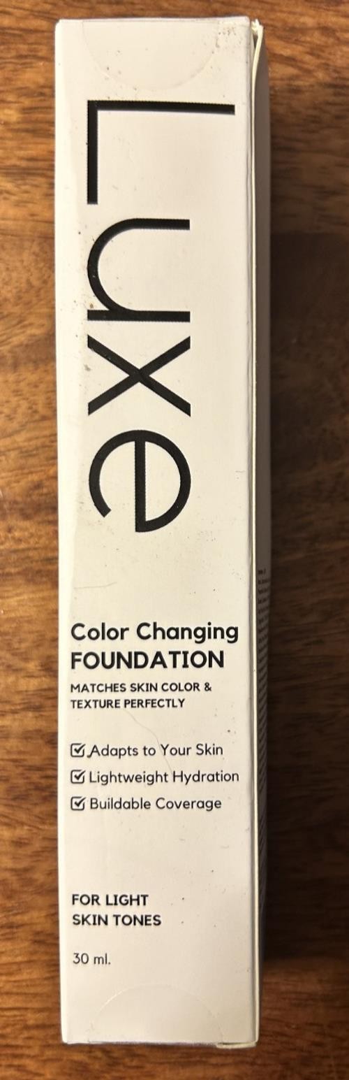 Luxe Research Color Changing Foundation for Women – 30 mL Light Free Shipping
