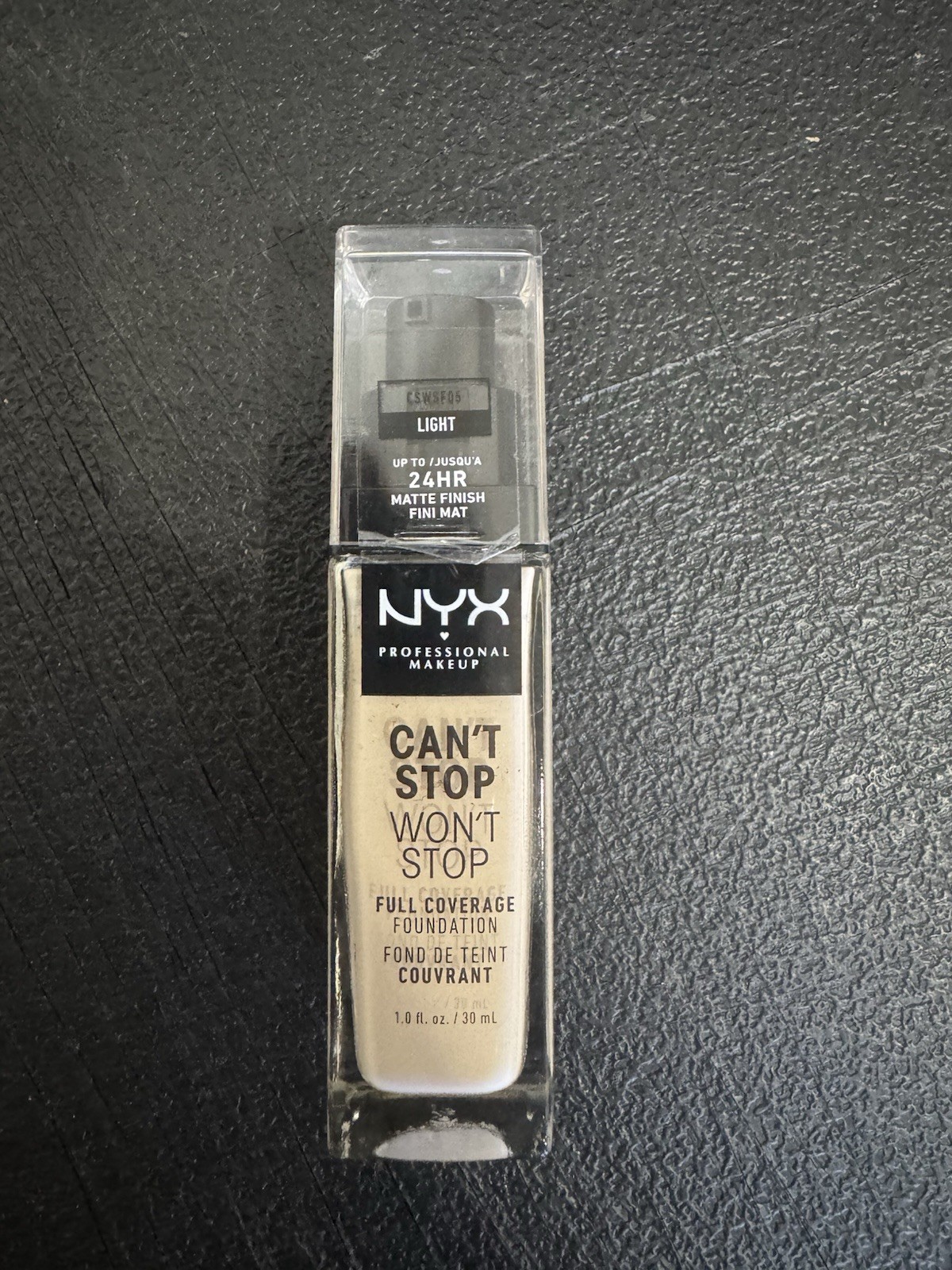 NYX Can’t Stop Won’t Stop Full Coverage Foundation. Light 1.0oz Please Read.