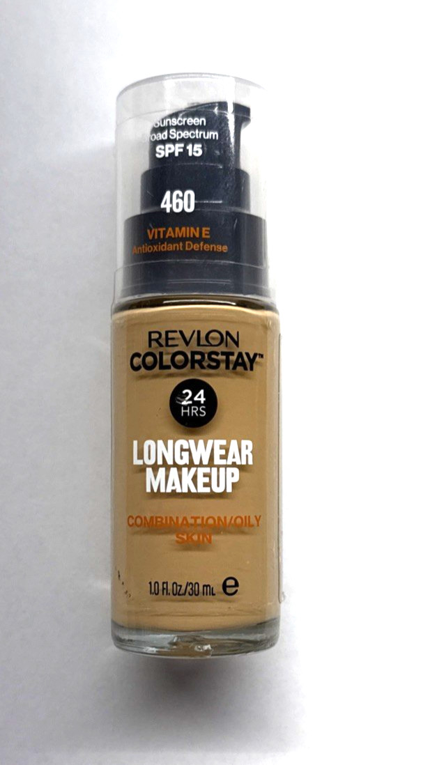 REVLON COLORSTAY 24Hrs Combination/Oily LongWear Foundation 460 Macadamia New!!