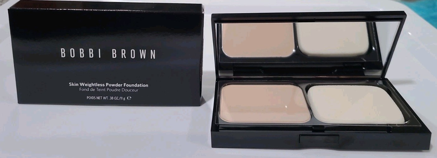 BOBBI BROWN Skin Weightless Powder Foundation- N-012 Porcelain- 11 g- Original