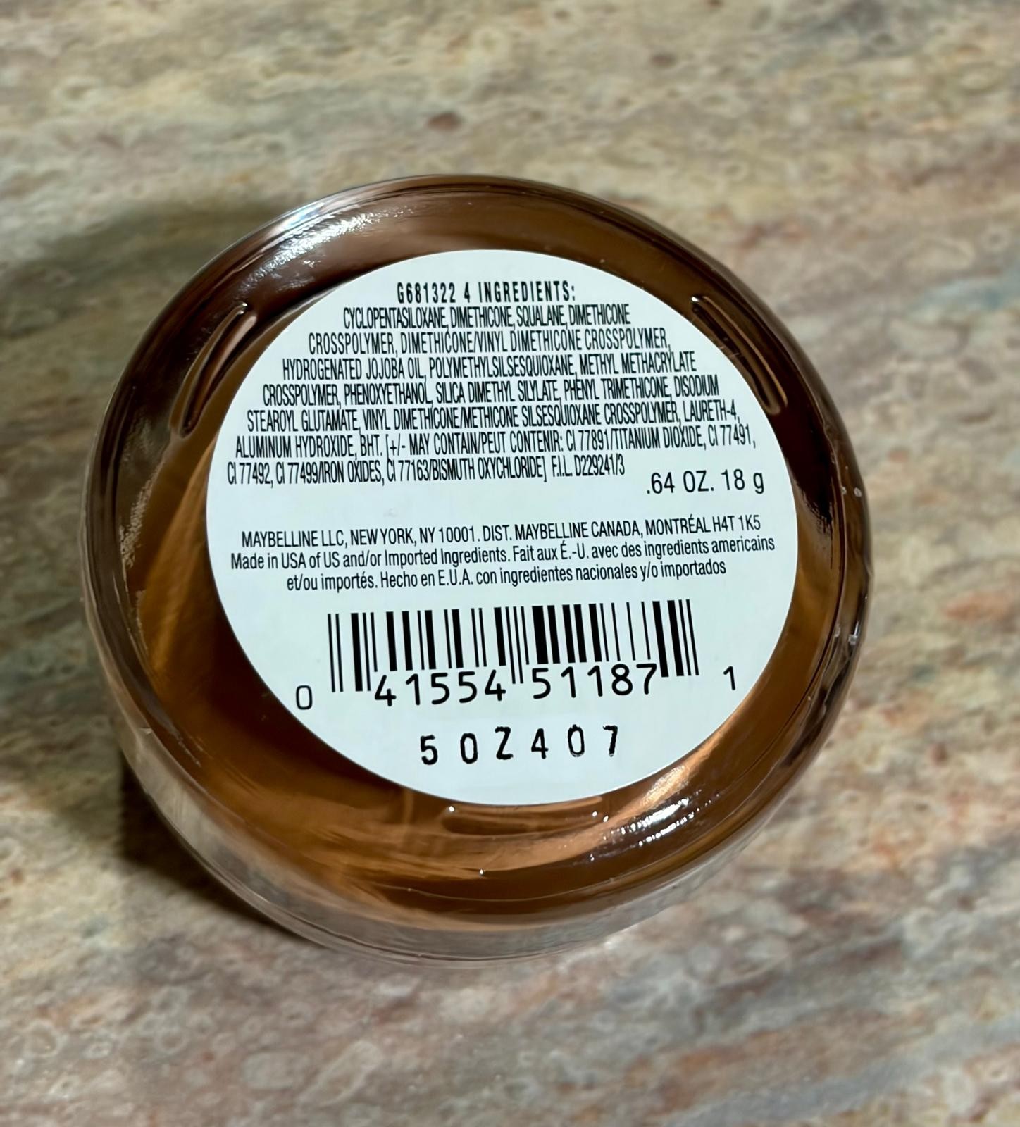 Maybelline Dark Cocoa 3 Dream Matte Mouse Foundation. .64 oz $30 Sealed
