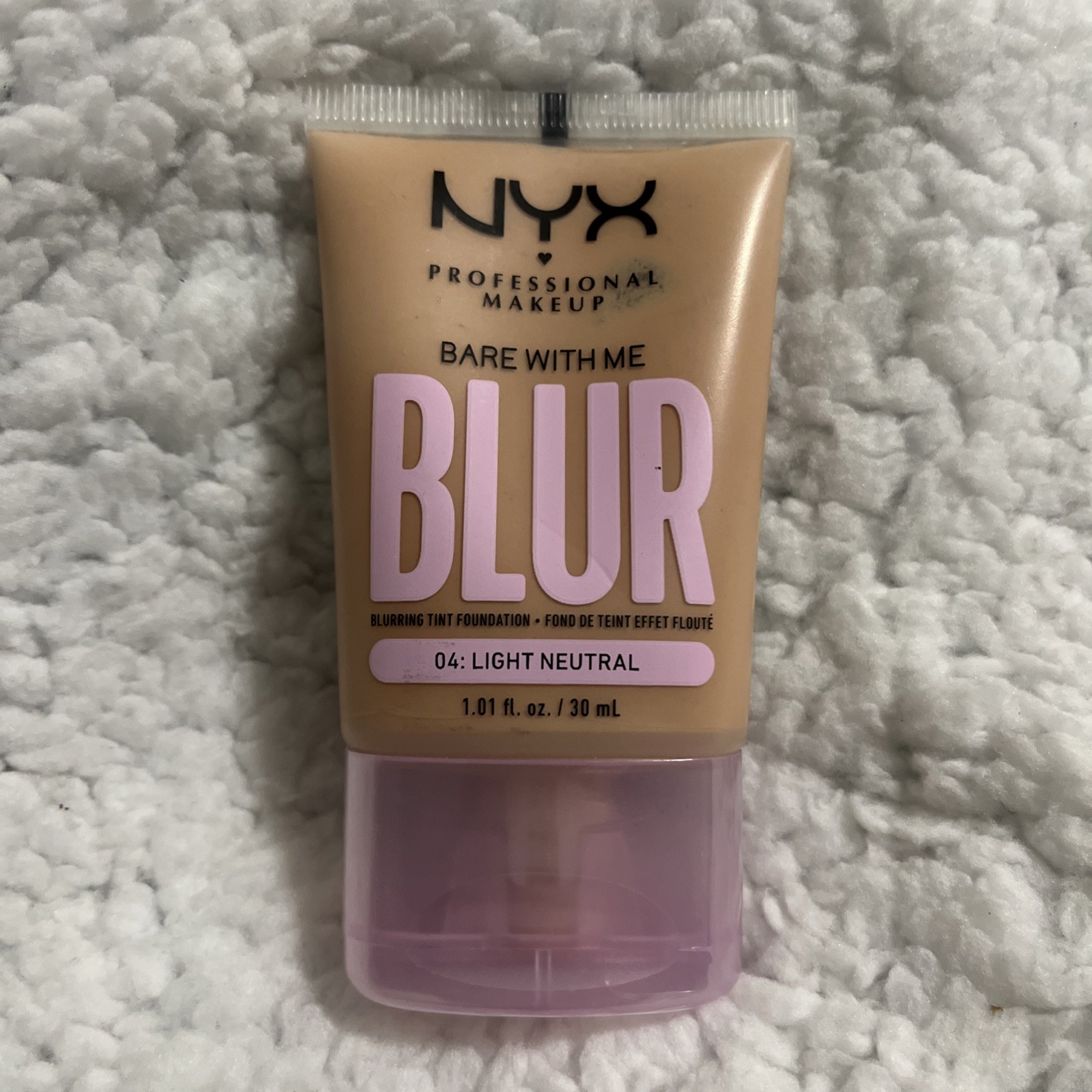 NYX Bare With Me Blur Skin Tint Foundation 04 Light Neutral 30ml Free NEW Sealed