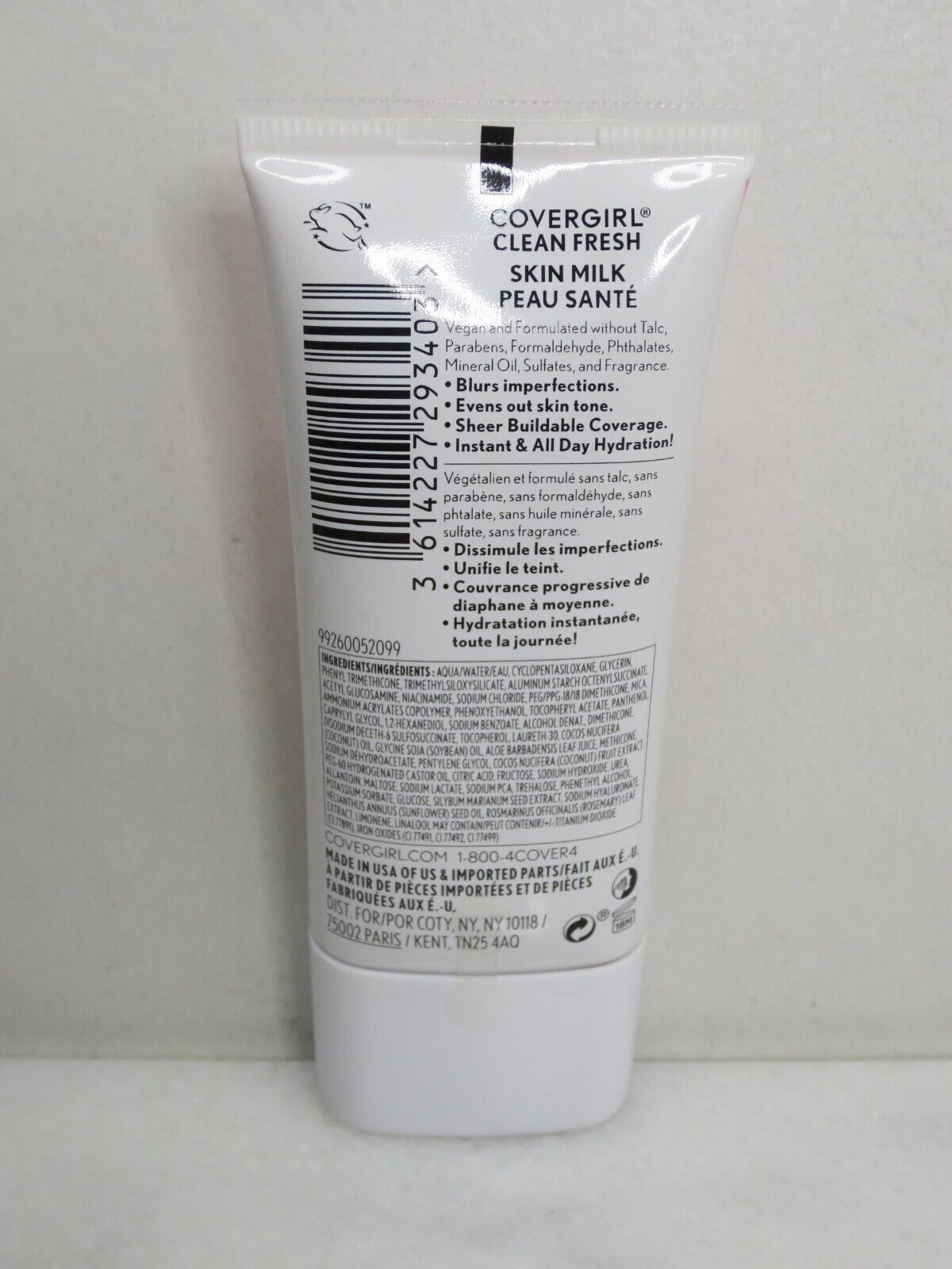 COVERGIRL CLEAN FRESH SKIN MILK NOURISHING FOUNDATION 510 PORCELA 1OZ – SET OF 4