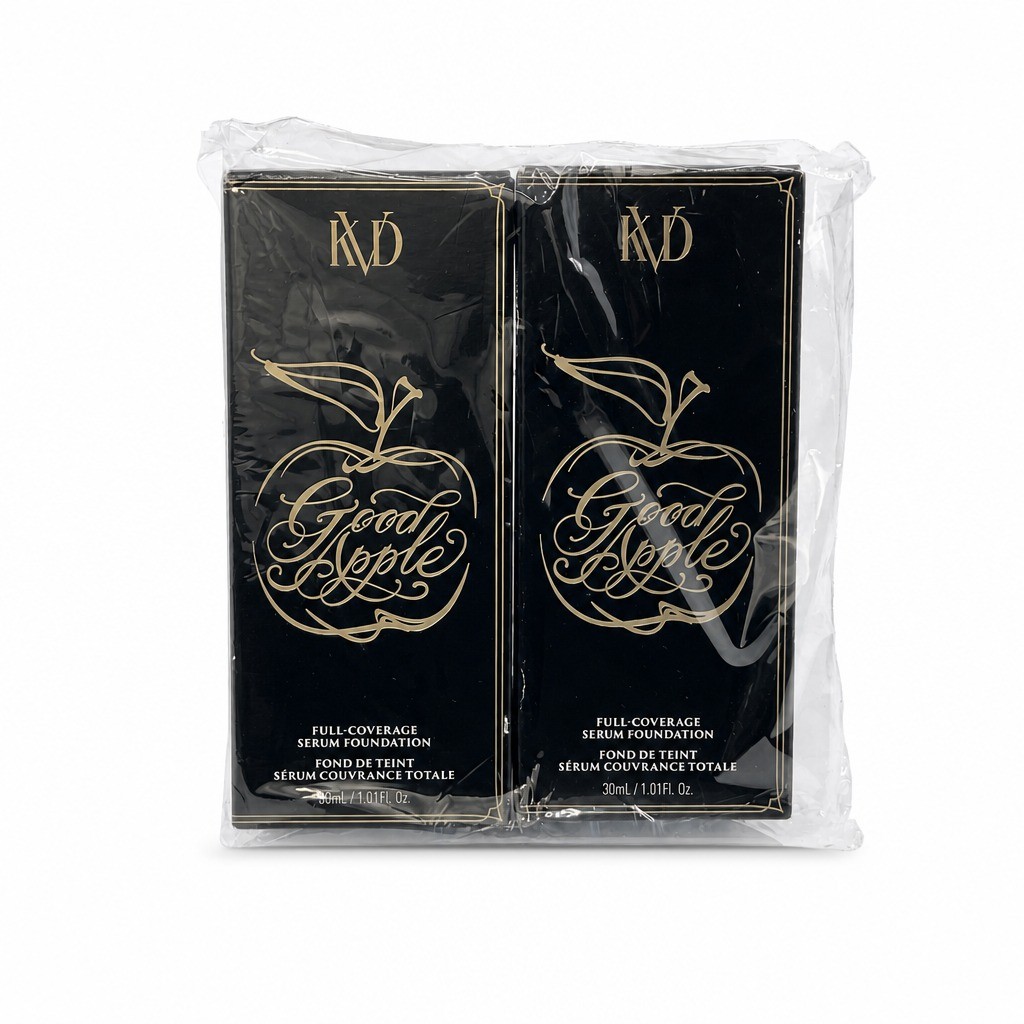 KVD Beauty Good Apple Full Coverage Serum Foundation Deep 084, 2 Pack