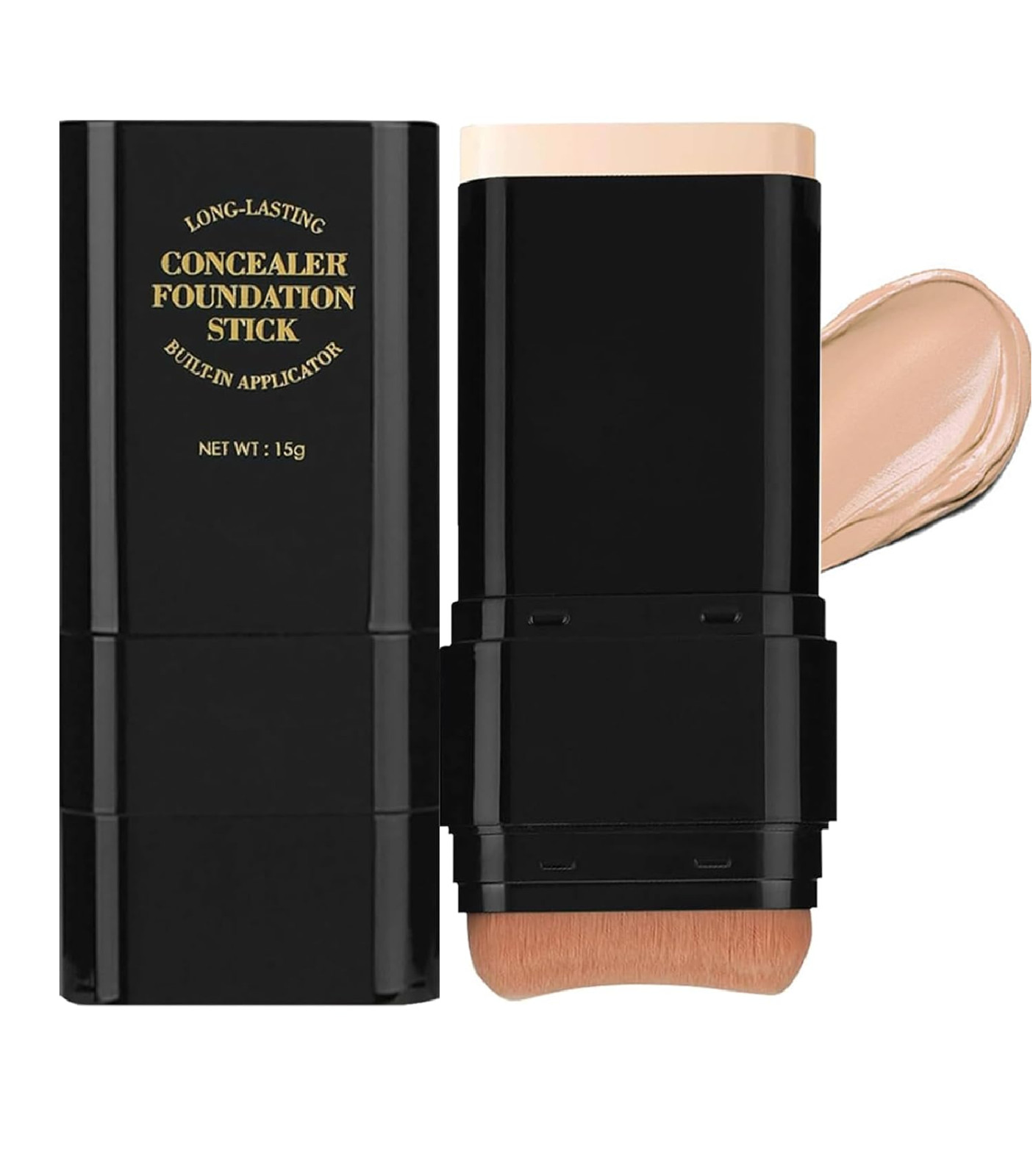 Foundation Stick,2 in 1 Dual-Ended Long-Lasting & Waterproof Concealer Korean Fo