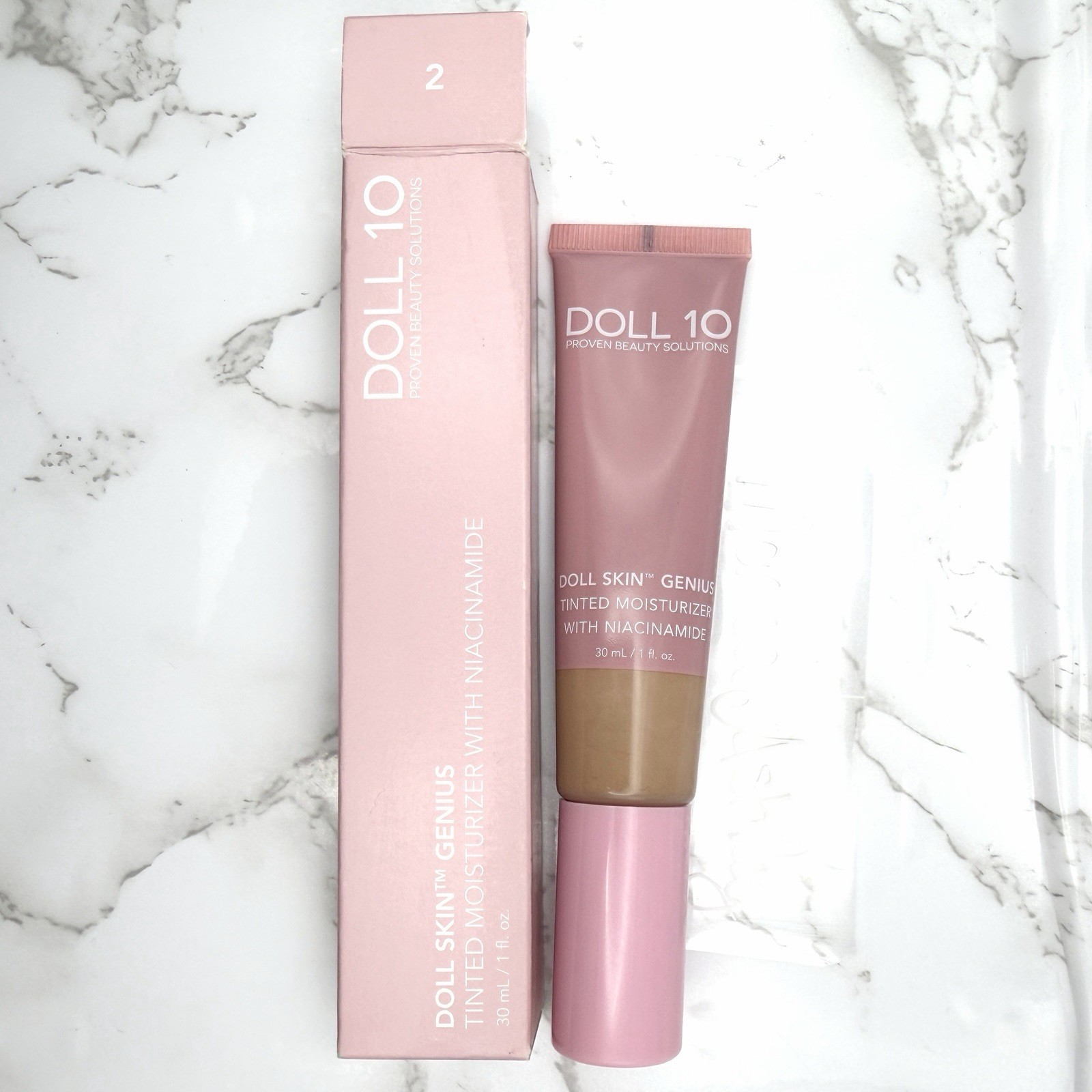 Doll Skin Genius Tinted Moisturizer Niacinamide Shade 2 LIGHT 30 mL/ 1 Oz New