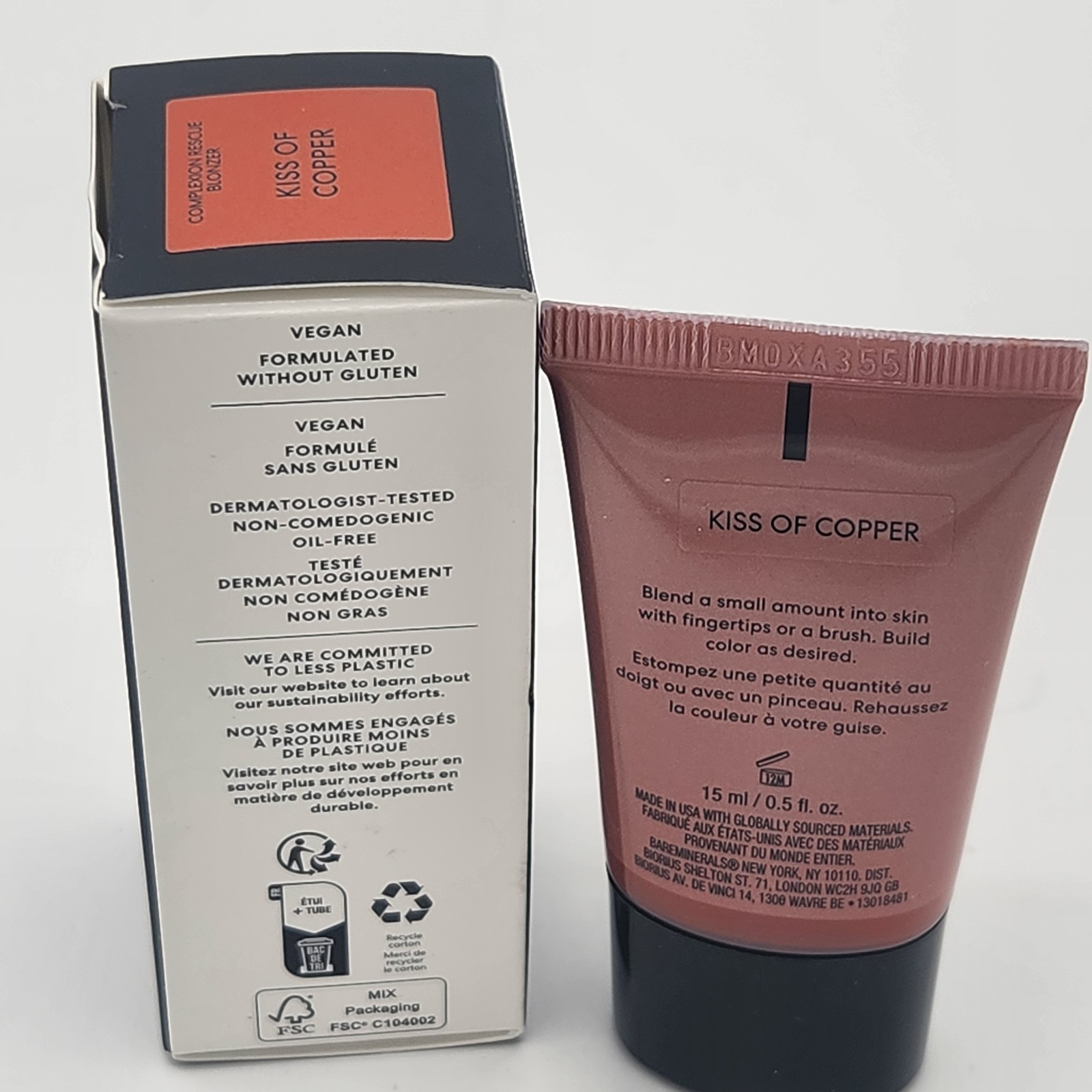 NEW bareMinerals Complexion Rescue Blonzer Blush+Bronzer Kiss of Copper