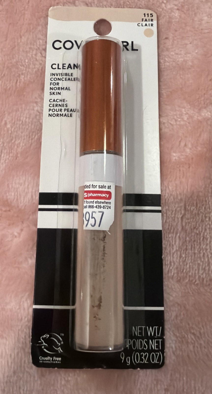 Covergirl Clean Invisible Concealer For Normal Skin #115 Fair Clair Sealed New