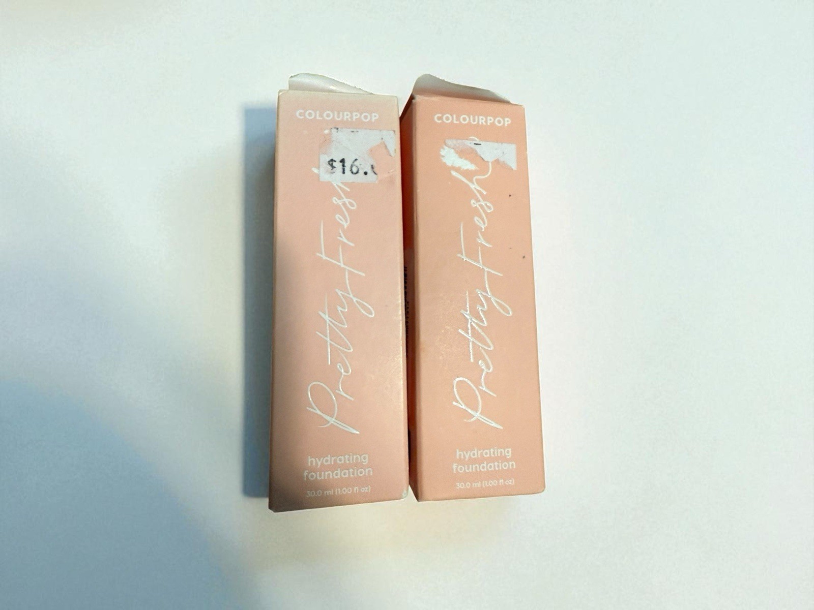 (2) ColourPop Pretty Fresh Hydrating Vegan Foundation Medium Dark 130N 1 oz NEW