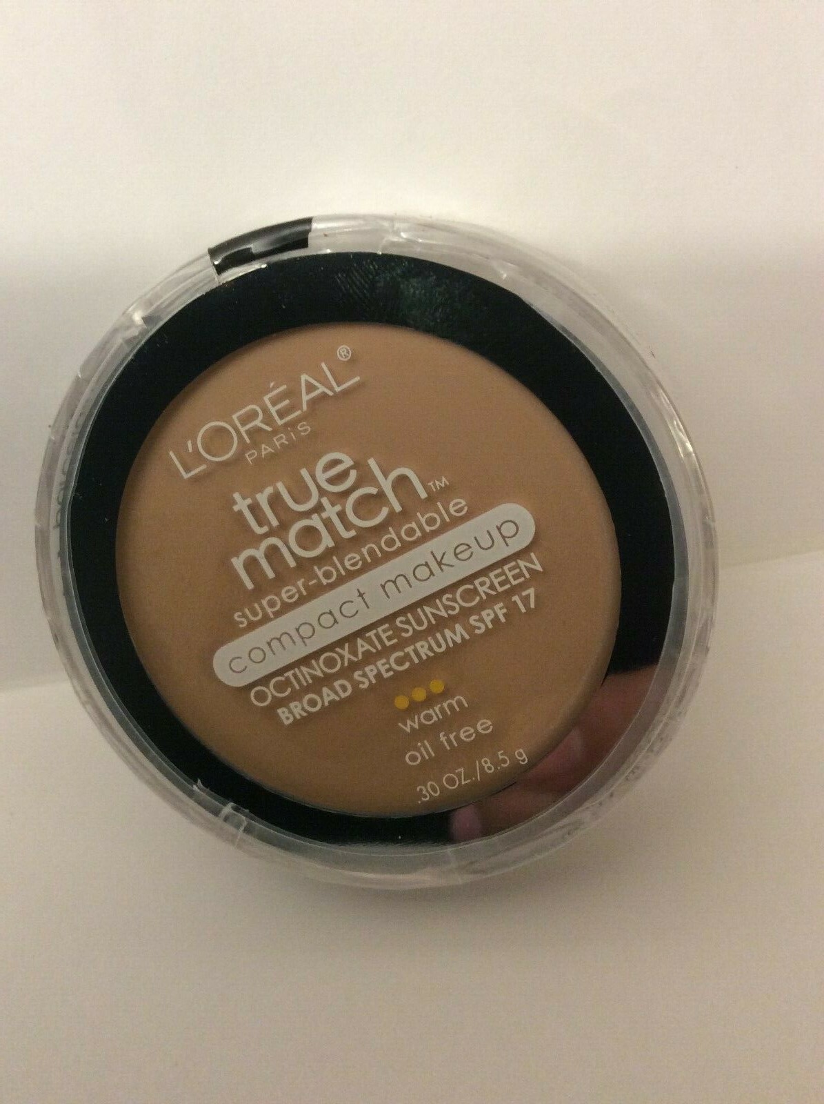 L’Oreal True Match Super-Blendable Compact Makeup (SPF 17) W1 PORCELAIN NEW.