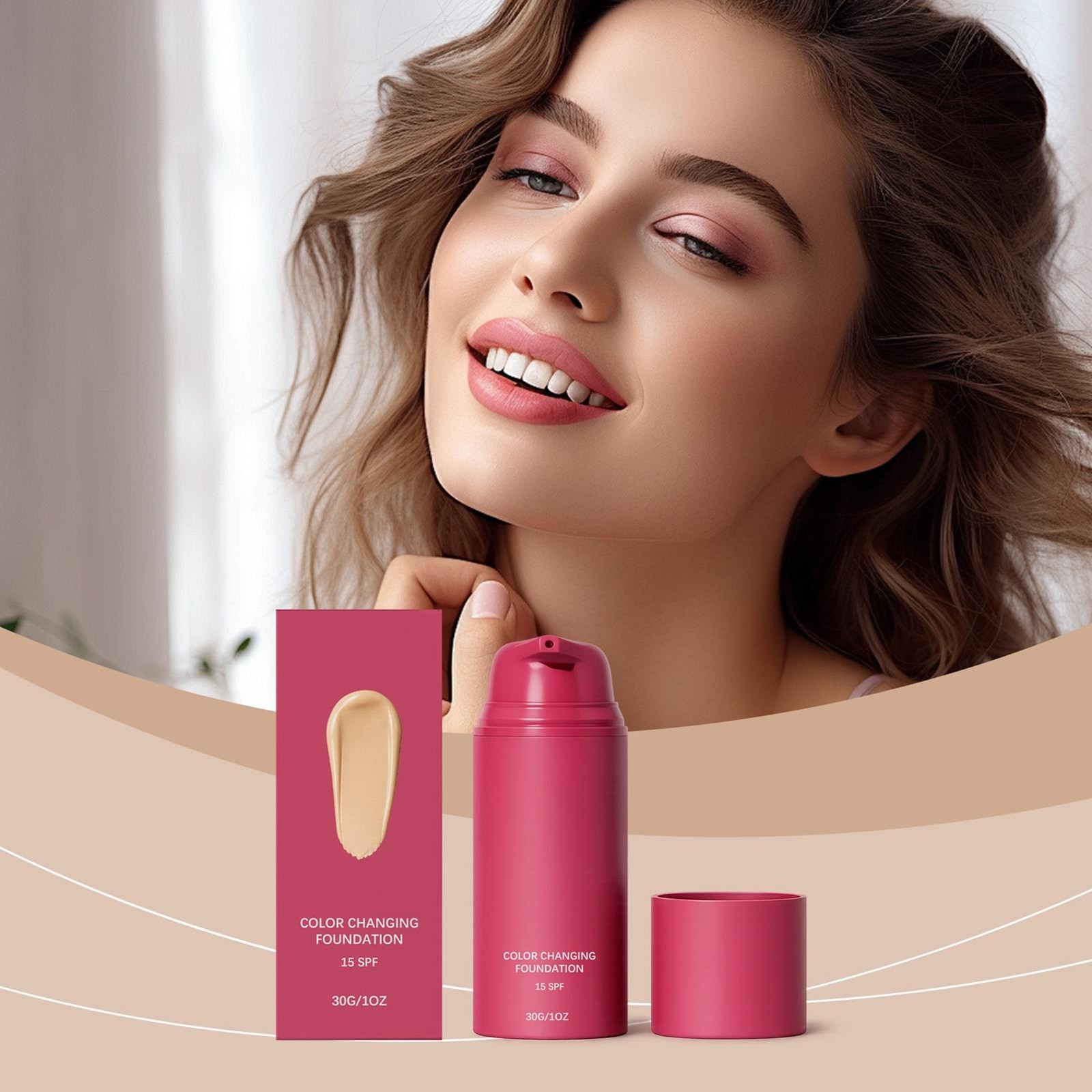 Foundation Korean, Color Changing Foundation, For All Skin Types