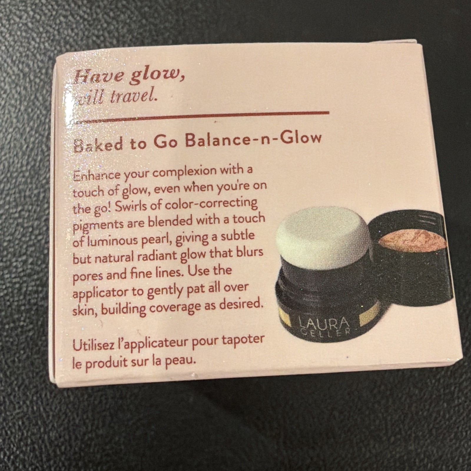 Laura Geller Baked To Go Balance -N- Glow -PORTABLE ILLUMINATING FOUNDATION- Med
