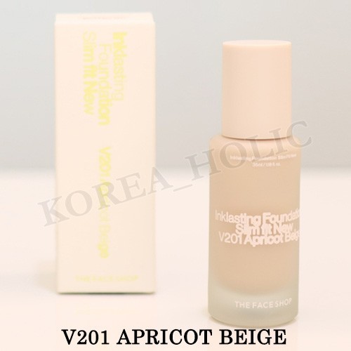 THE FACE SHOP Ink Lasting Foundation Slim Fit New 35ml #V201 Apricot Beige NEW