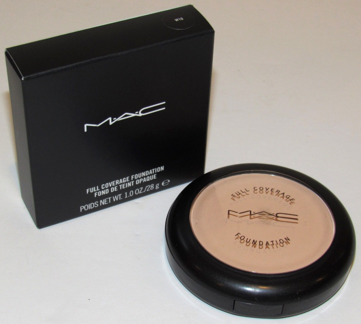 MAC Full Coverage Foundation W10 Full Size 1 Oz 28 g NIB W 10 Original Formula