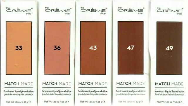 The Creme Shop Match Made Luminous Liquid Foundation – Choose Your Shade
