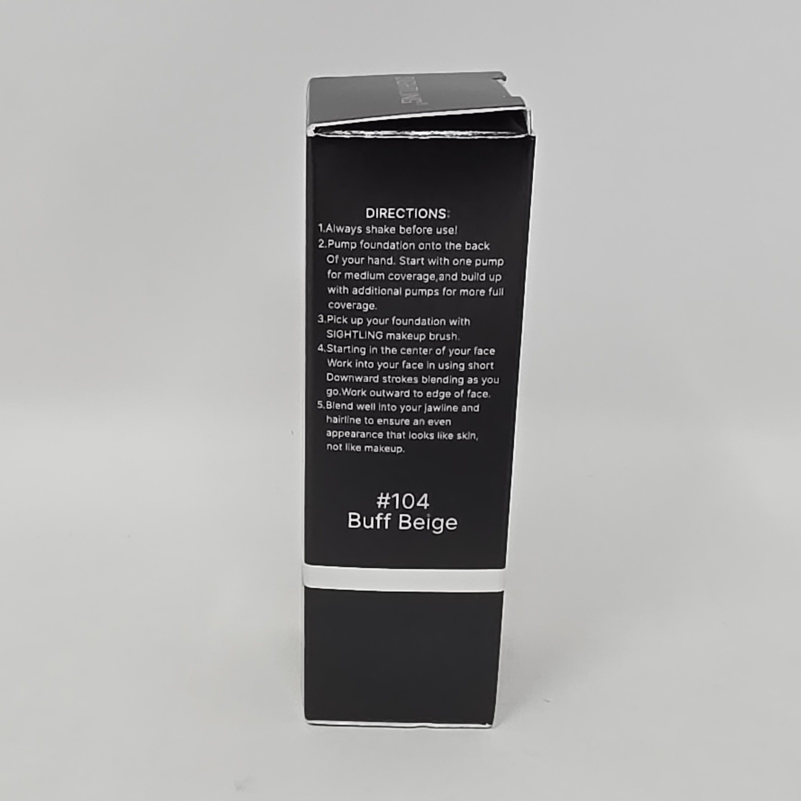 Sightling Liquid Foundation 104 Buff Beige Flawless Full Coverage New Expired