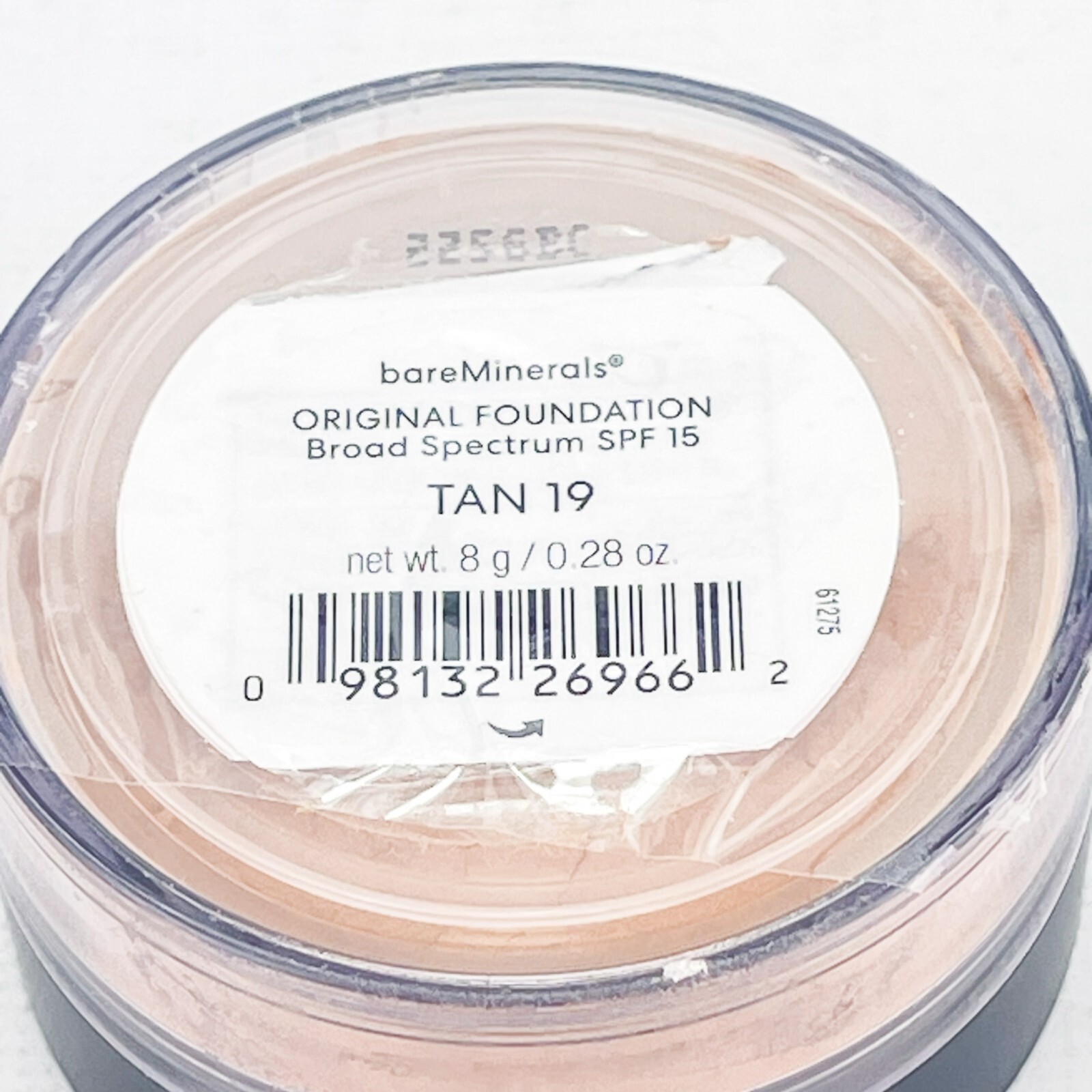 BareMinerals Original Loose Powder Foundation With SPF 15 Talc Free Vegan Tan 19