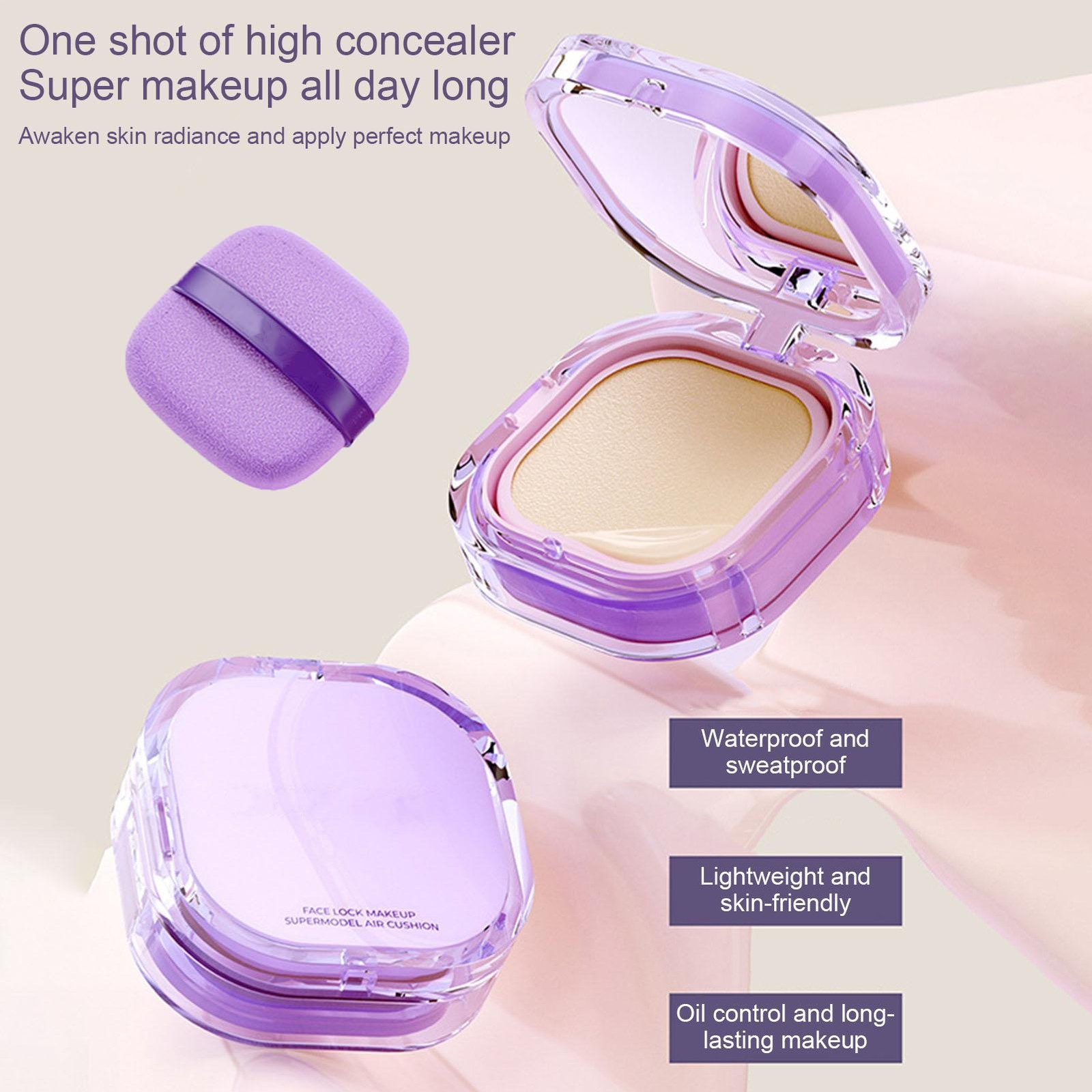 Minimeli Full Coverage Creamy Foundation, 24h Long-Lasting Waterproof 25g