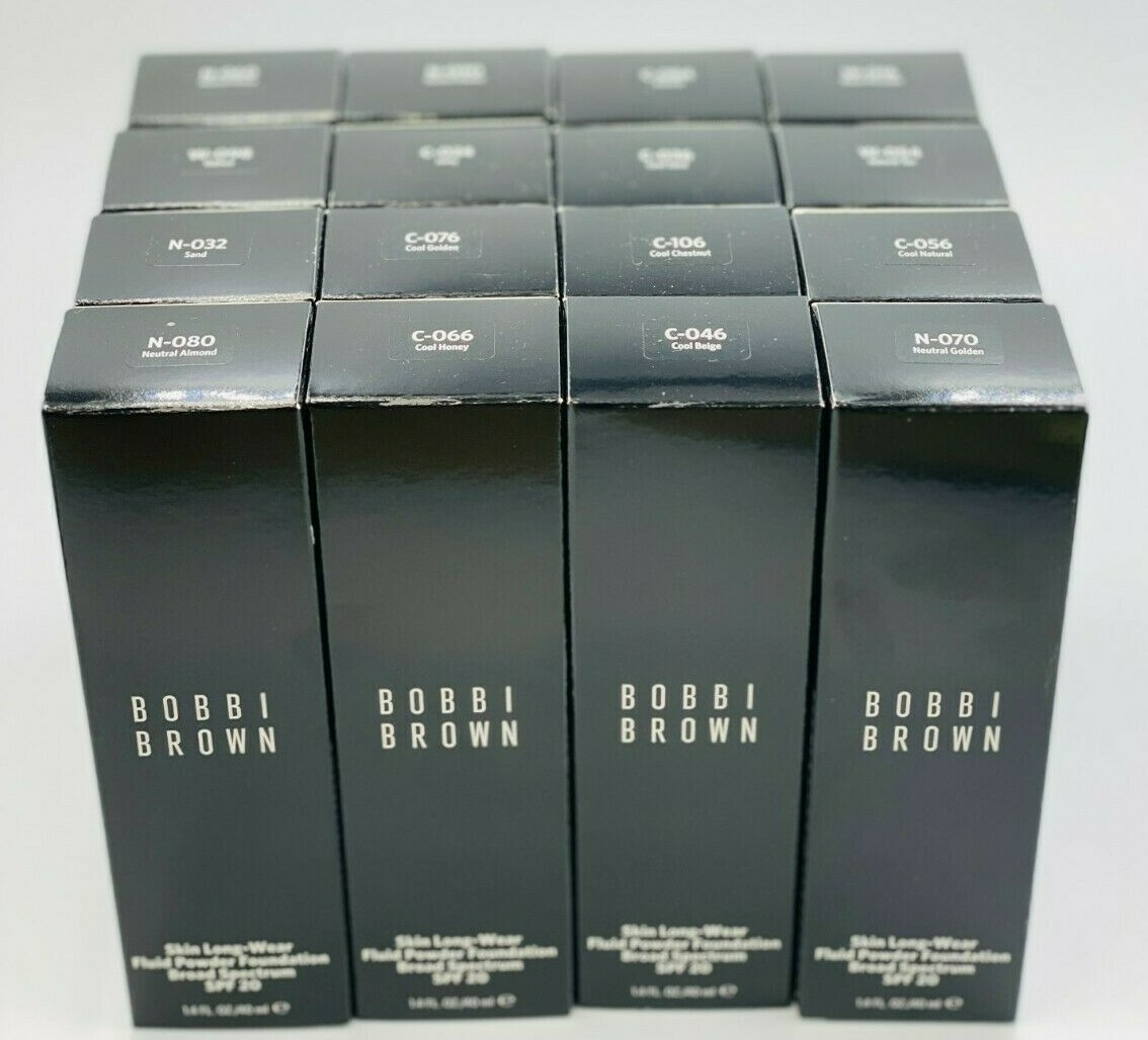 BOBBI BROWN Skin Long Wear Fluid Powder Foundation BS SPF 20 1.4oz NIB FREE SHIP