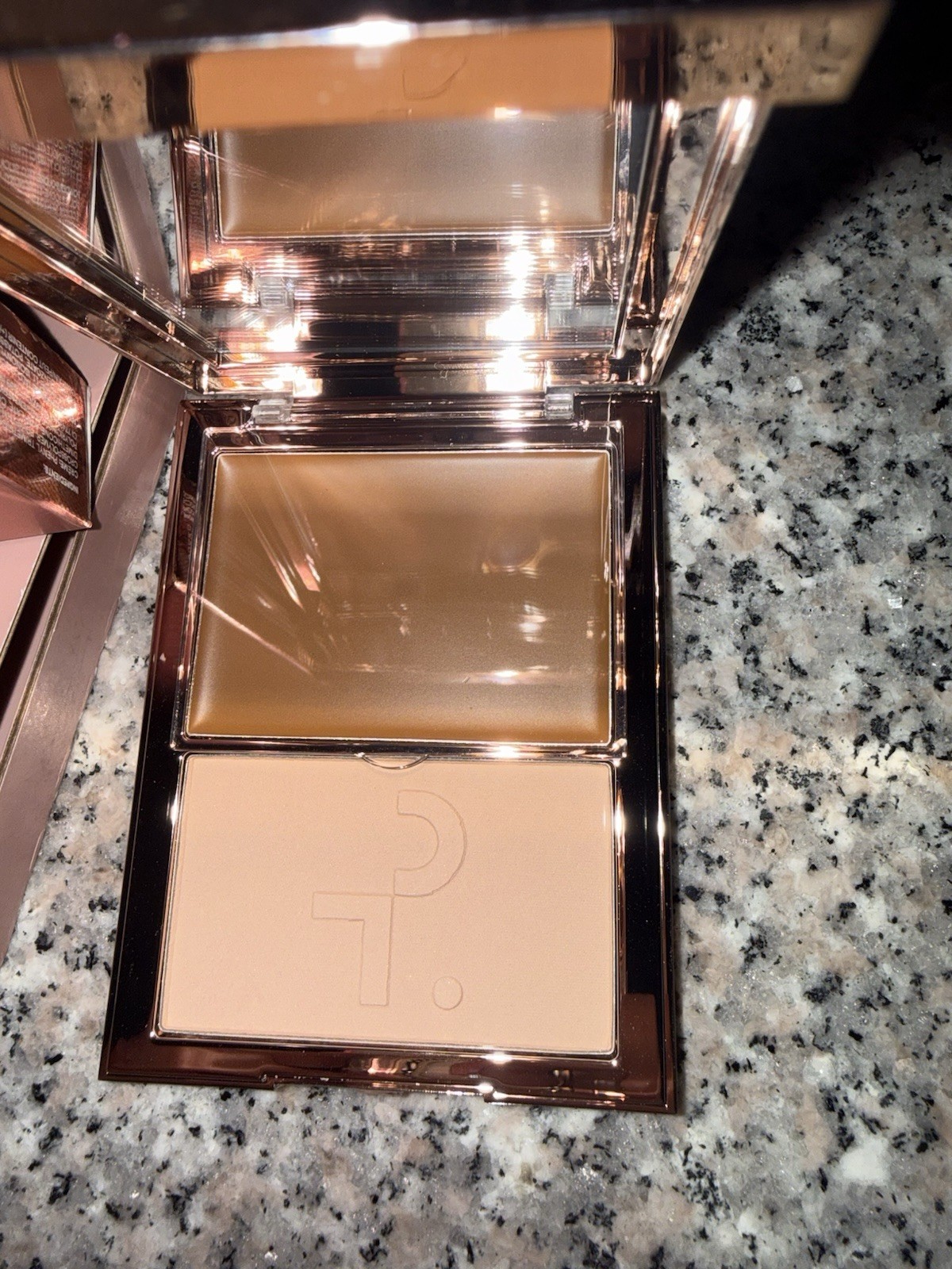 Patrick Ta For Face Creme Foundation & Finishing Powder Duo “TAN 1” FULL SIZE
