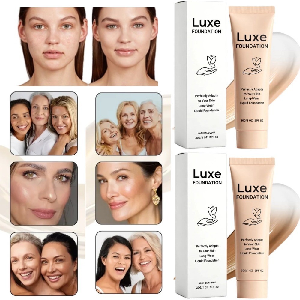 30g Luxe Foundation Colour Changing SPF 50, Luxe Foundation For Mature Skin
