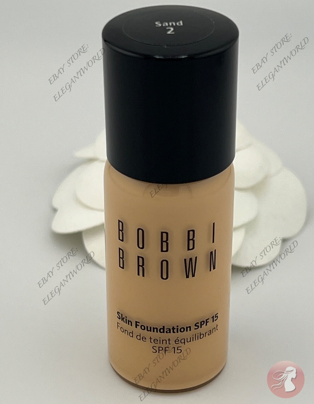 Bobbi Brown Skin Foundation SPF15 SAND Travel Size 0.5oz/15ml New No Box