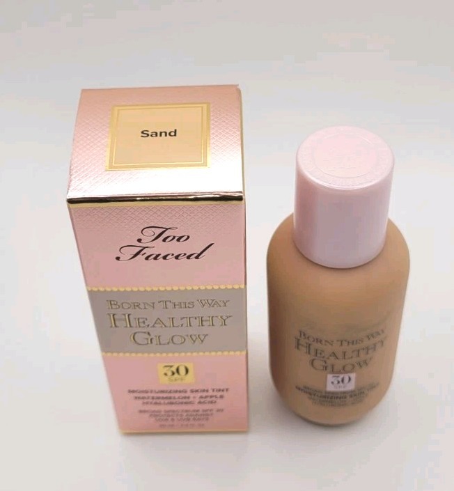 Too Faced BORN THIS WAY HEALTHY GLOW SPF 30 Moisturizing Skin Tint- 2 oz- SAND