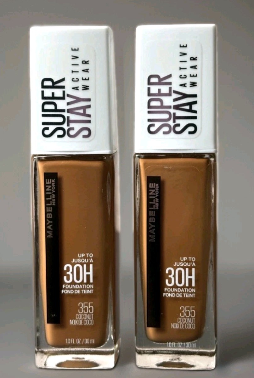 2 Pack Maybelline Super Stay Foundation 30Hr Full Coverage 355 Coconut