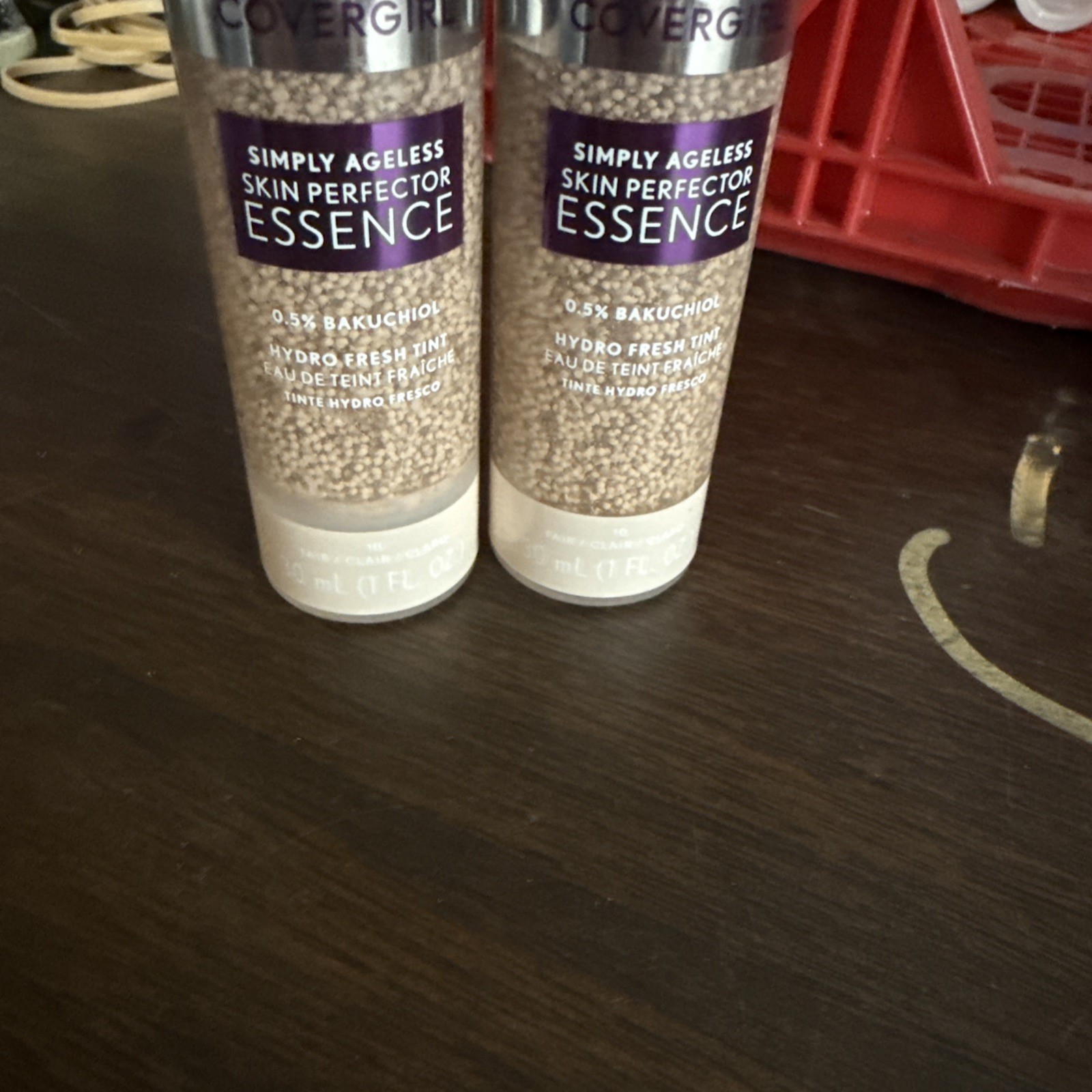 2pc Lot Covergirl #10-Fair Simply Ageless Skin Perfector Essence Hydro Fresh