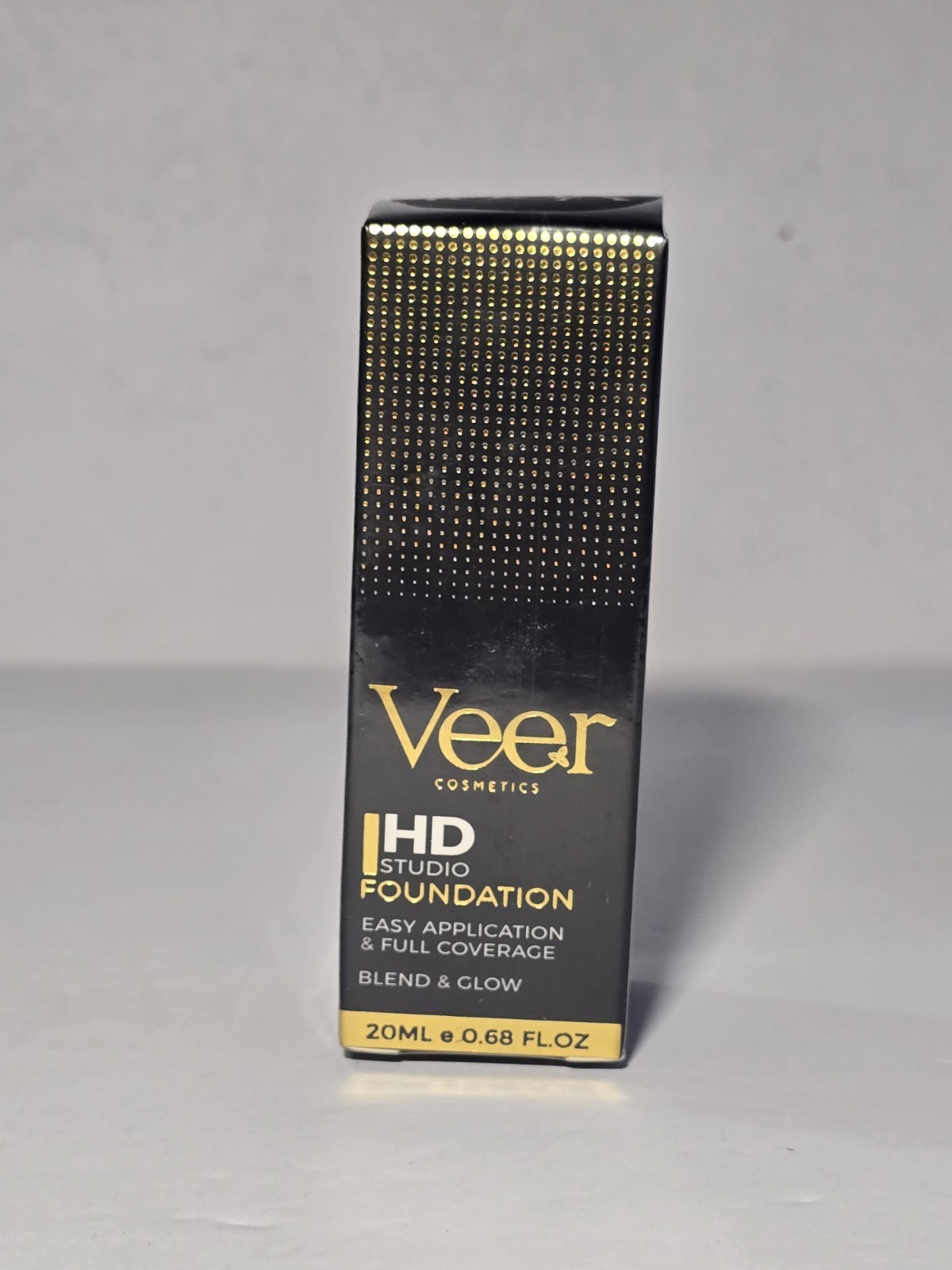 Veer Cosmetics Liquid HD Studio Foundation Nude 0.68 fl oz 20ml USA Made