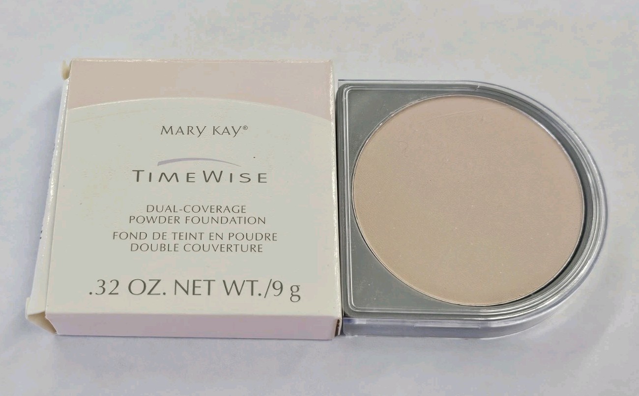 Mary Kay Timewise Dual Coverage Powder Foundation Ivory 104 New NIB