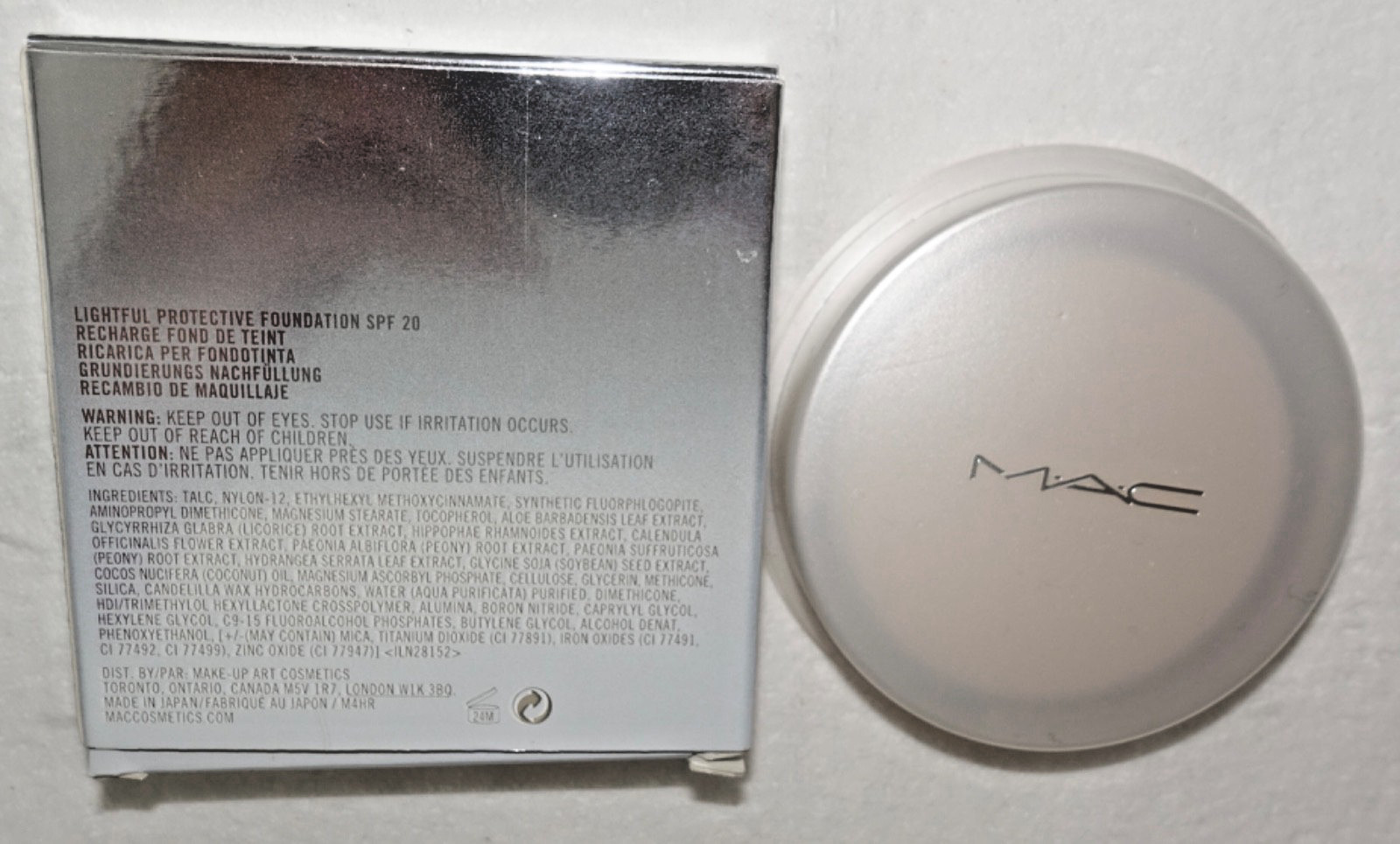 Mac Lightful Protective Foundation Refill ~ NW40~ .56oz NIB Discontinued Vintage
