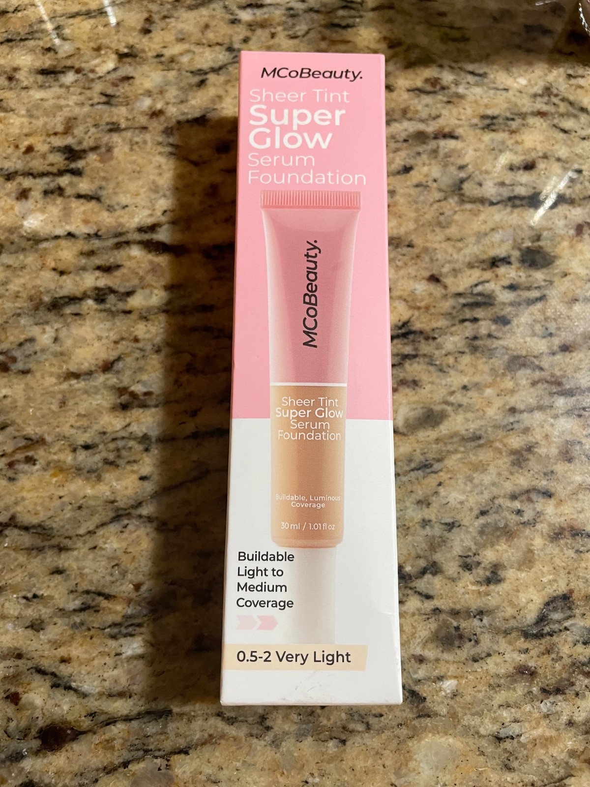 MCoBeauty Super Glow Sheer TINT Serum Foundation 0.5-2 Very Light