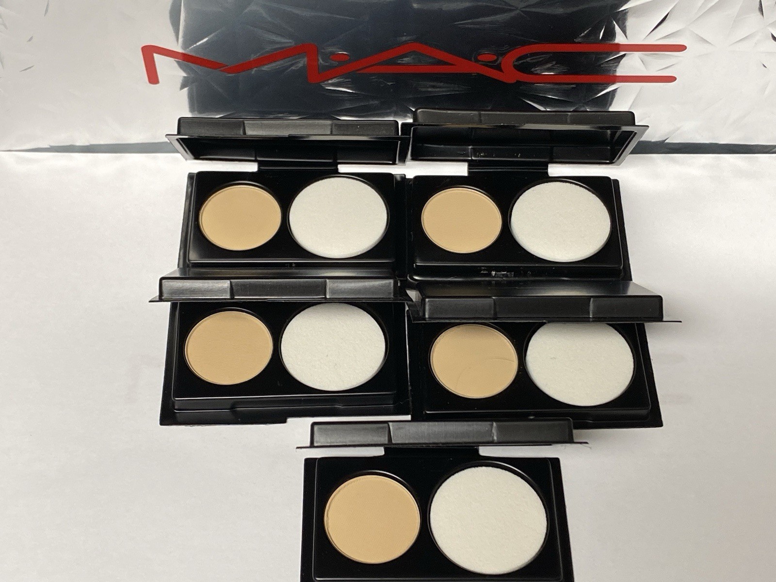 (5) MAC Studio Fix Powder Plus Foundation NC30 w/Sponge 1.5g ORIGINAL FORMULA