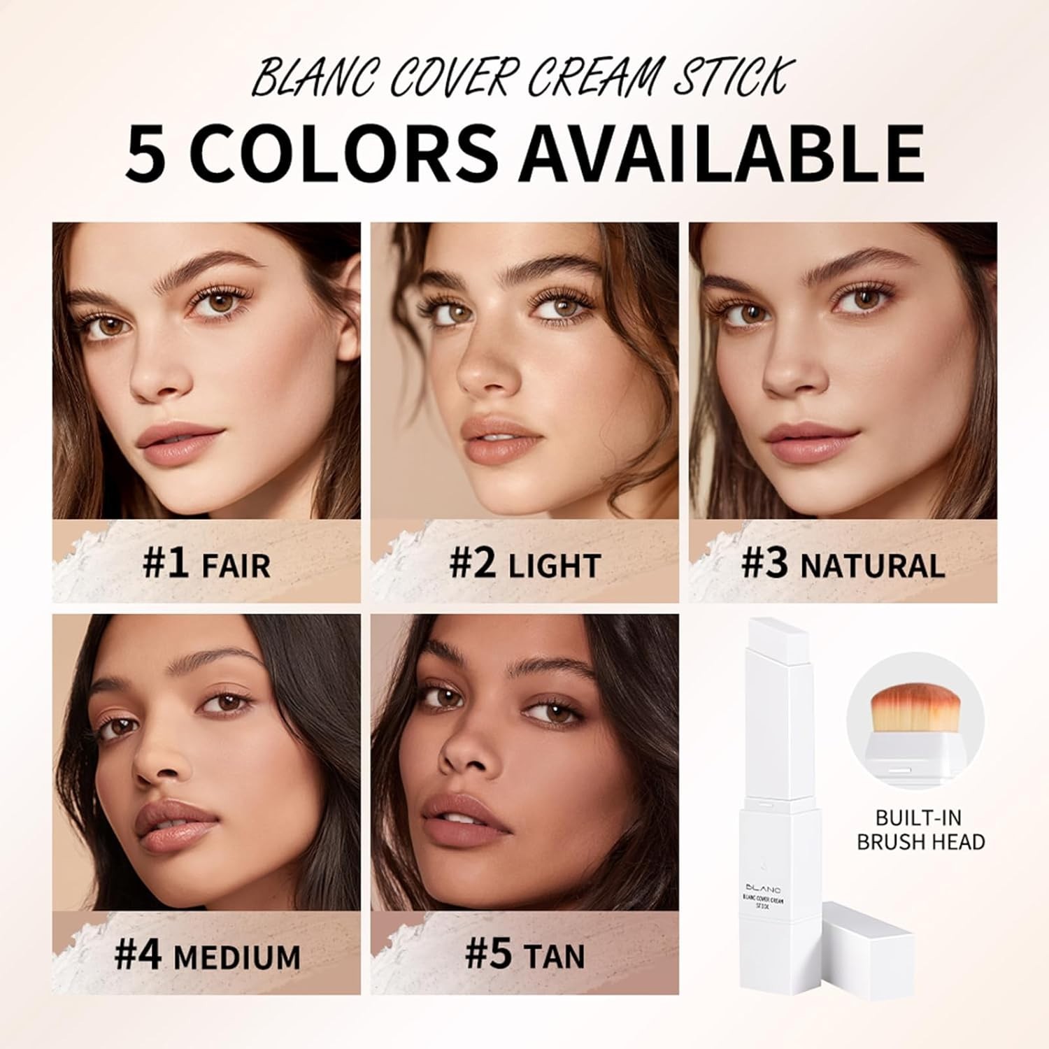 Effortless Beauty – Color-Changing Foundation Stick with Pore-Blurring Effect