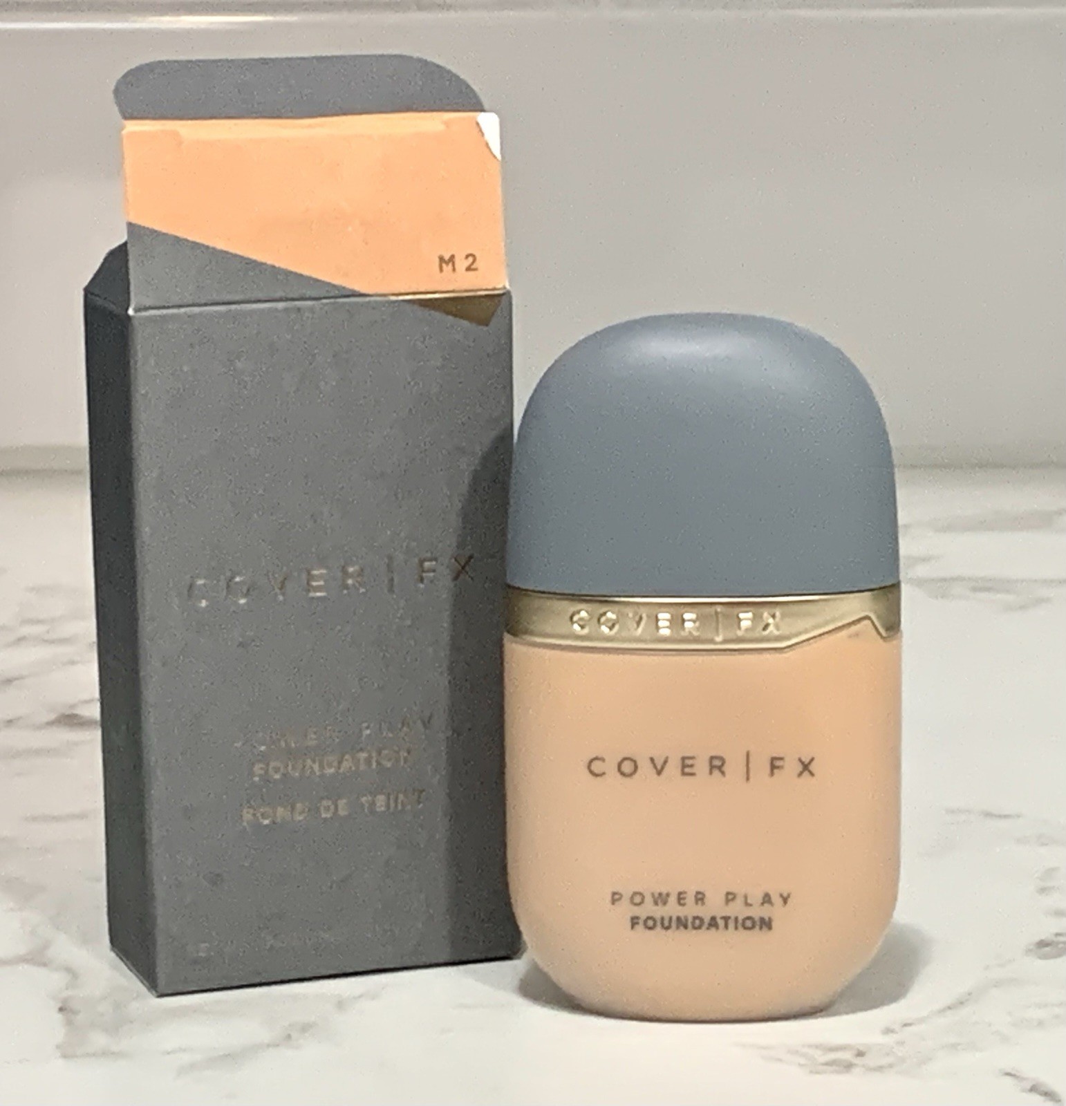 Cover FX Power Play Foundation M5 (medium to tan olive) Full Size NIB