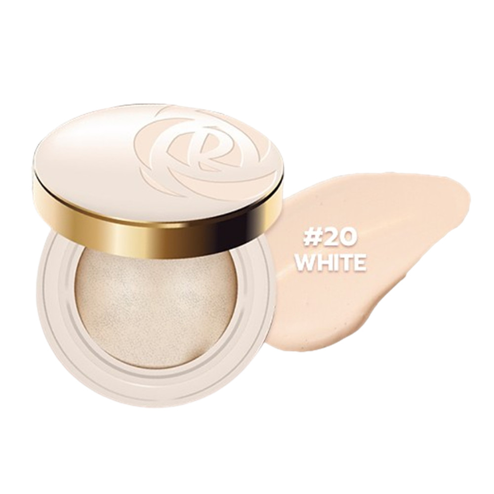 Cushion Foundation Rosegold Light # 20 SPF 50+ PA+++ Controls Oil 16 Hours 15g.