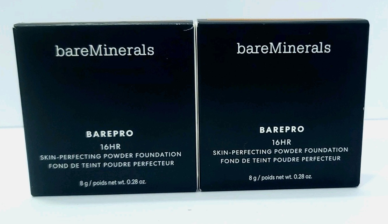 2x – bareMinerals Barepro Powder Foundation Skin-Perfecting Medium Deep 45 Warm