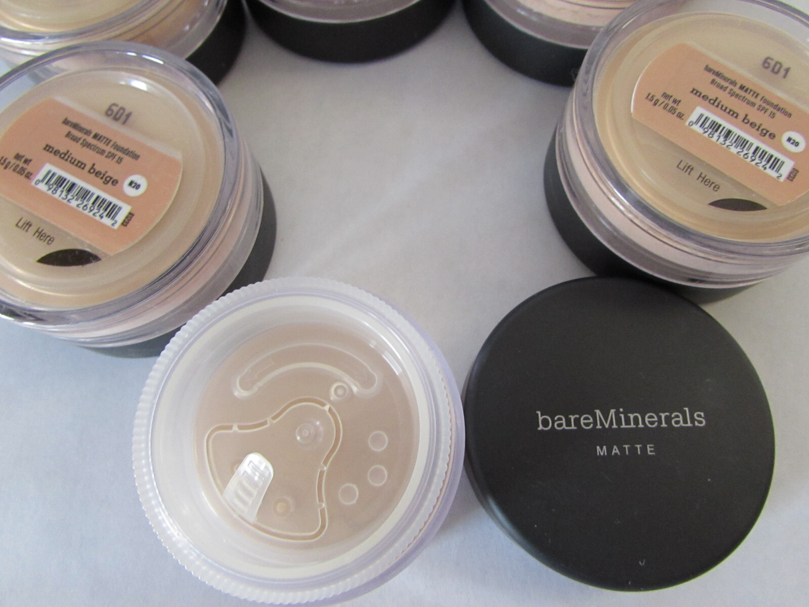 BareMinerals Foundation Medium Beige Matte 1.5g Travel Size Lot Of 6 Sale