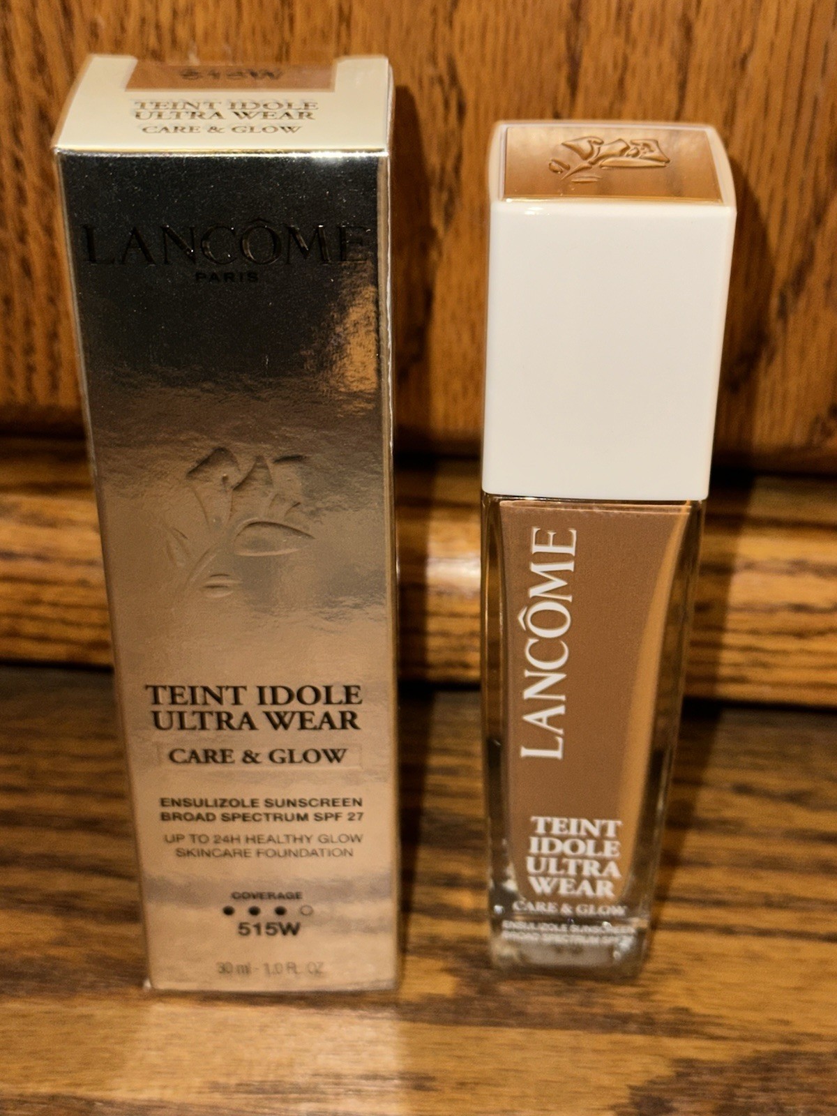 Lancome Teint Idole Ultra Wear Care & Glow Foundation SPF 27 Shade 515W 1 Fl Oz