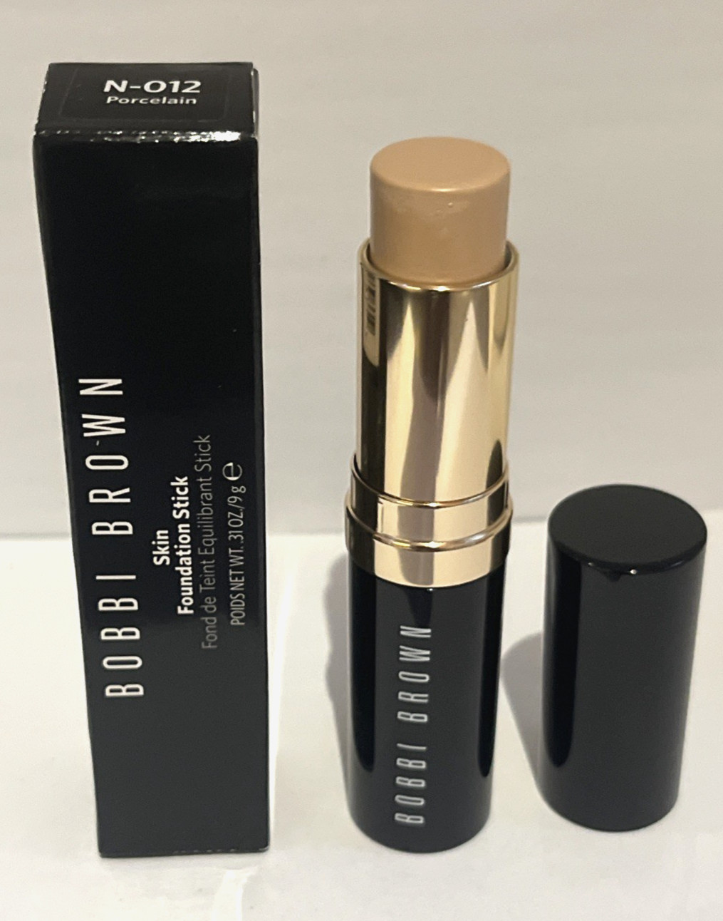 Bobbi Brown Skin Foundation Stick N-012 Porcelain .31 oz / 9 g New In Box