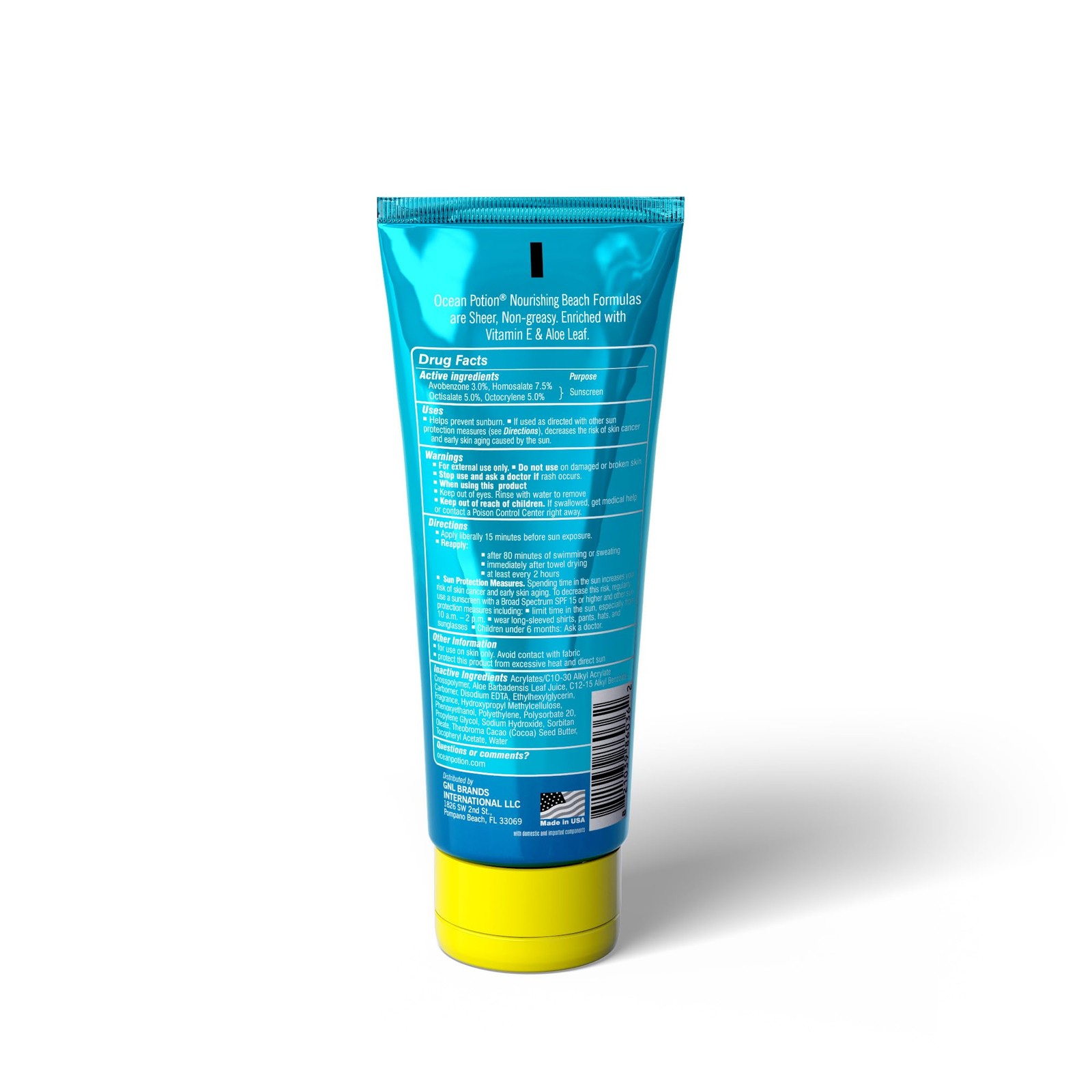 Ocean Potion SPF 50 Sunscreen Body Lotion, Broad 3.4 Fl Oz (Pack of 1)