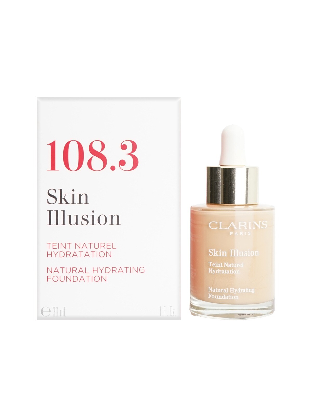 Clarins Skin Illusion Natural Hydrating Foundation 1 OZ – CHOOSE YOUR SHADE