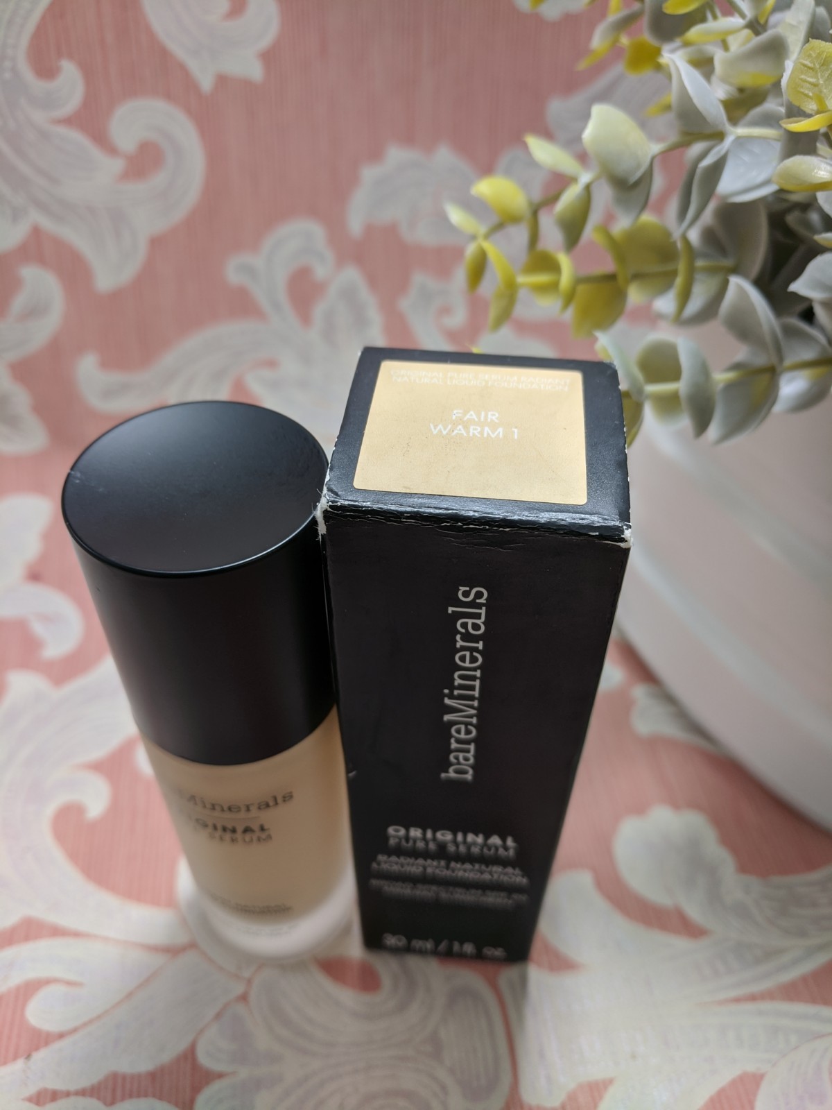 Bare Minerals -Original Pure Serum Liquid Foundation SPF20 – Fair Warm 1 –