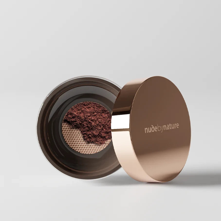nude by nature Radiant Loose Powder Foundation Satin Radiant Finish (C11 Ebony)